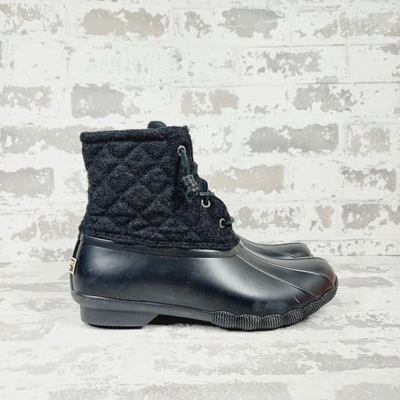 New Sperry Women's Saltwater Quilted Wool Duck Boots F852 - Picture 5 of 10